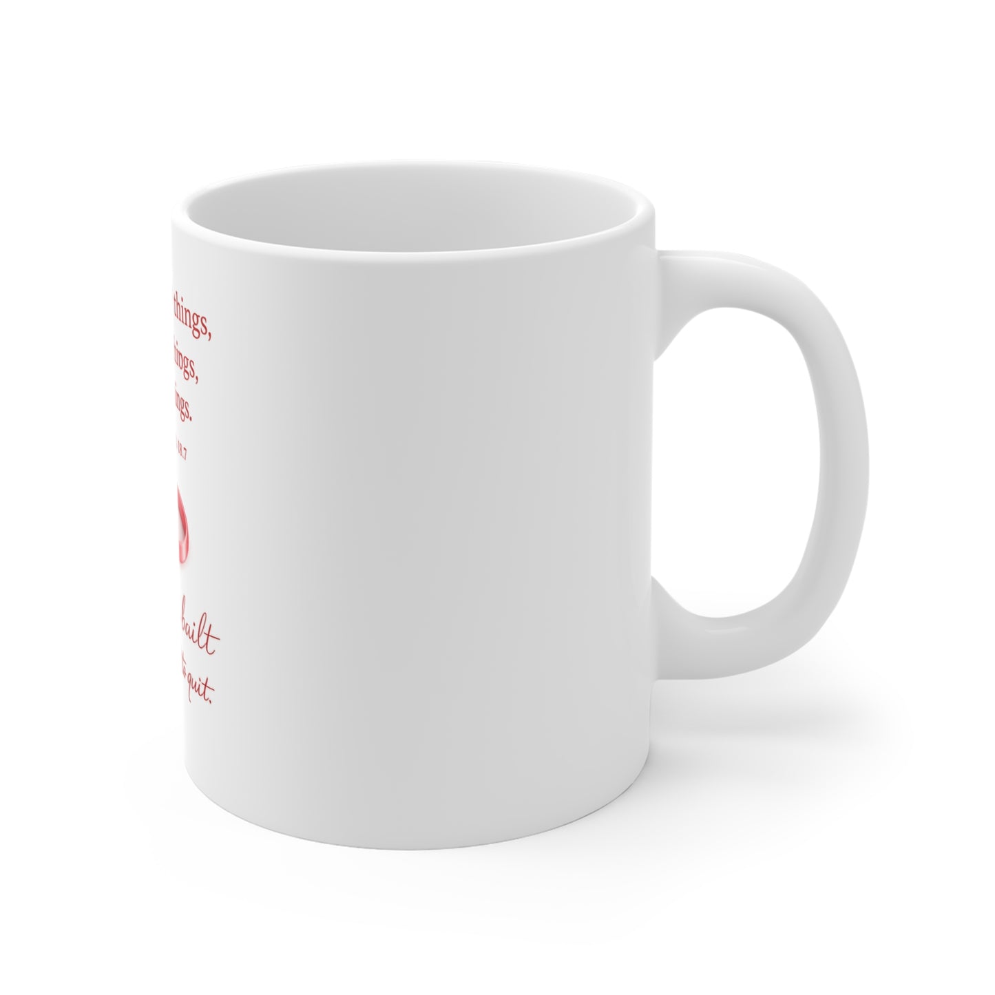 Scripture Love Mug — 'Celebrate Love' Christian Coffee Cup (11 oz)